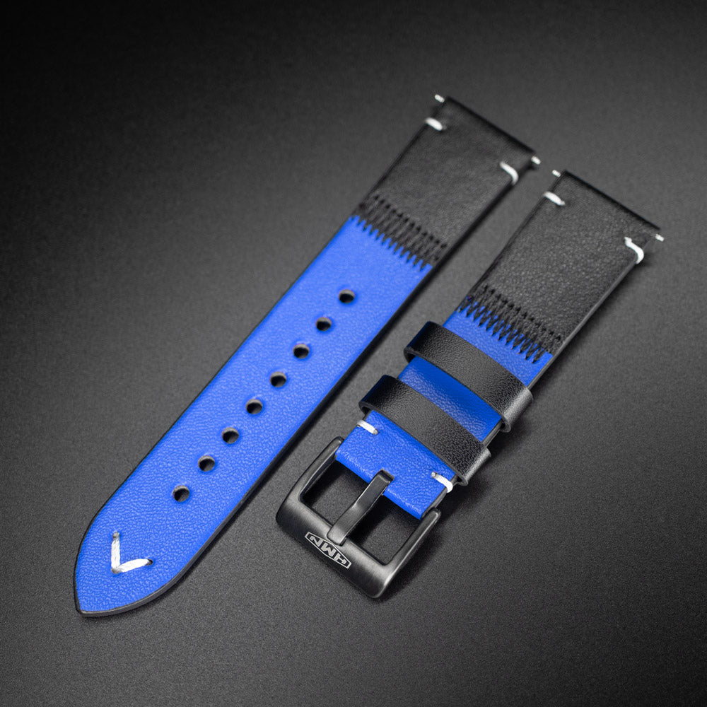 Blue Leather Strap