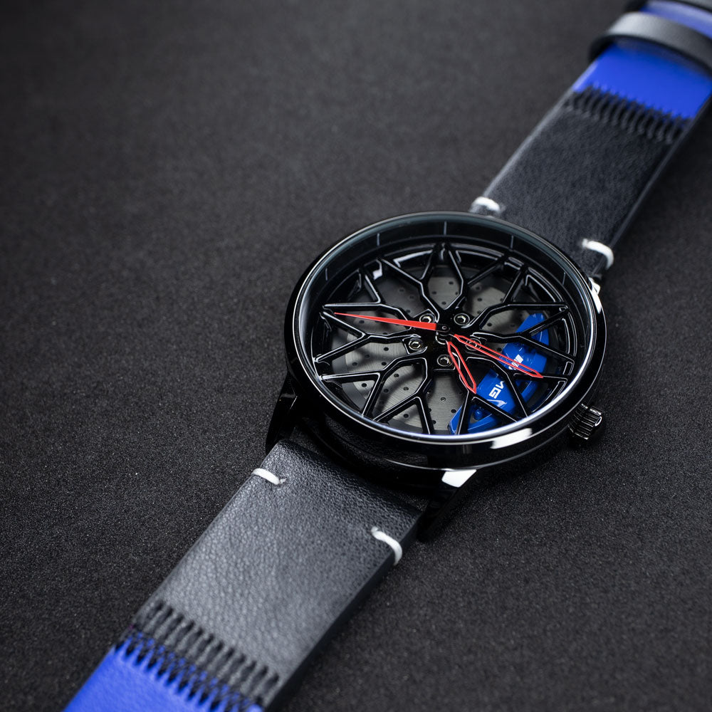 Blue Leather Strap